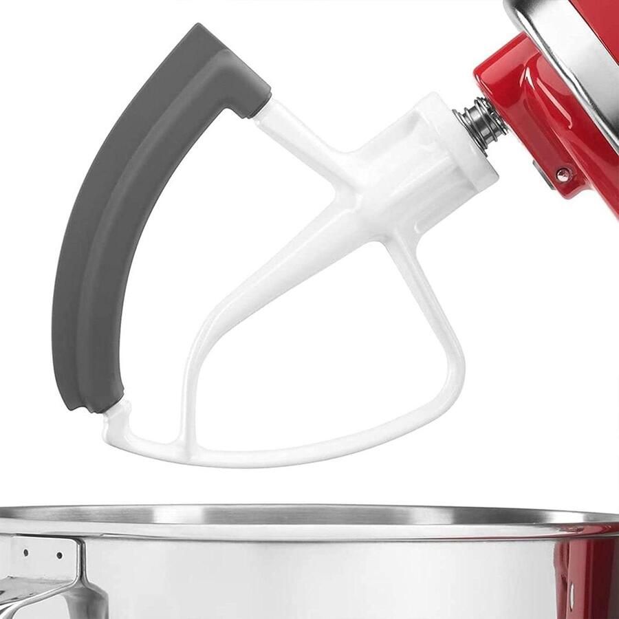 Flexrand Klopper Mixer Accessoire Bakken en Koken Dubbelzijdige Flexrand 4.3 tot 4.7 Liter Grijs
