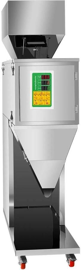 Flolife Automatische Vulmachine 10-999g RVS 200W – Digitale Weeg- & Verpakkingsmachine voor Graan Thee Rijst Zaden en Korrels – Intelligente Kwantitatieve Vulmachine
