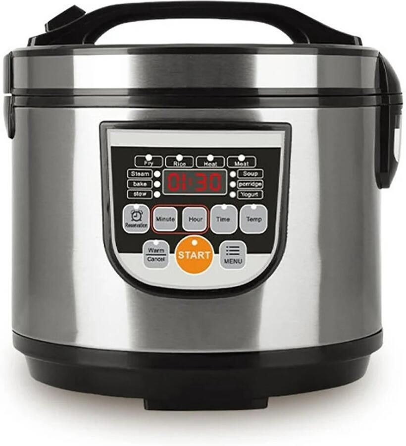 Flolife Draagbare 5L Elektrische Rijstkoker – Multi Cooker – Soep Pap & Stoomfunctie – Voor Auto en Keuken