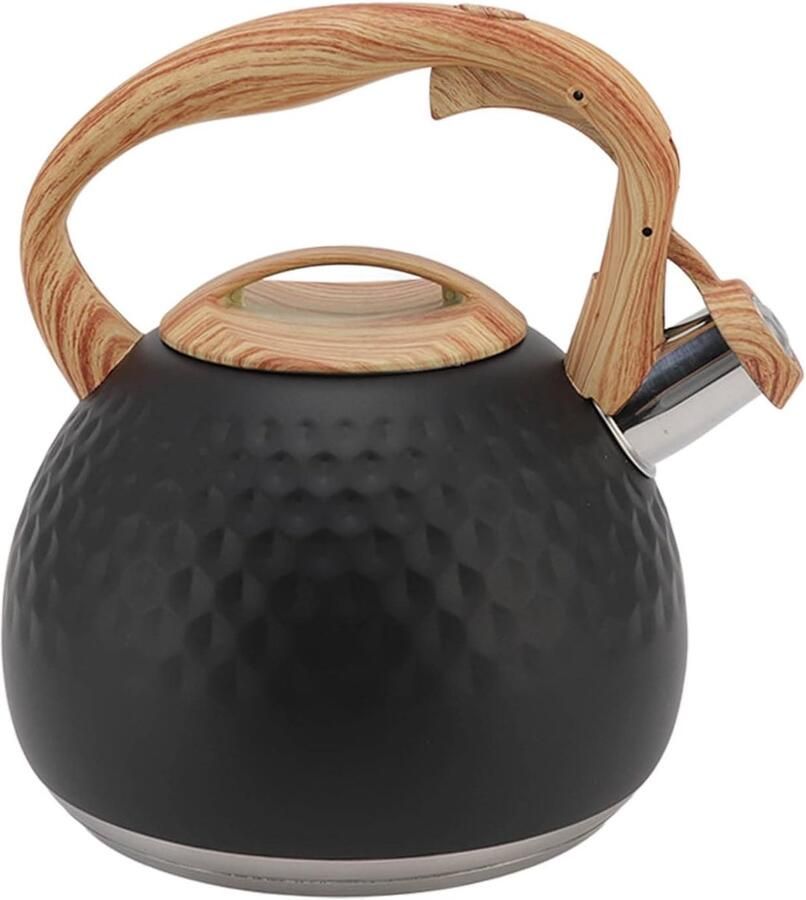 Fluitende Theeketel Waterketel Kookplaat Snel Water Koken Grote Capaciteit 3L 22 x 20 cm Zwart