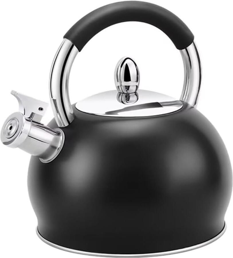 Fluitende Theeketel Waterkoker Fornuis Snel Water Koken Roestvrij Staal 3 Liter Zwart