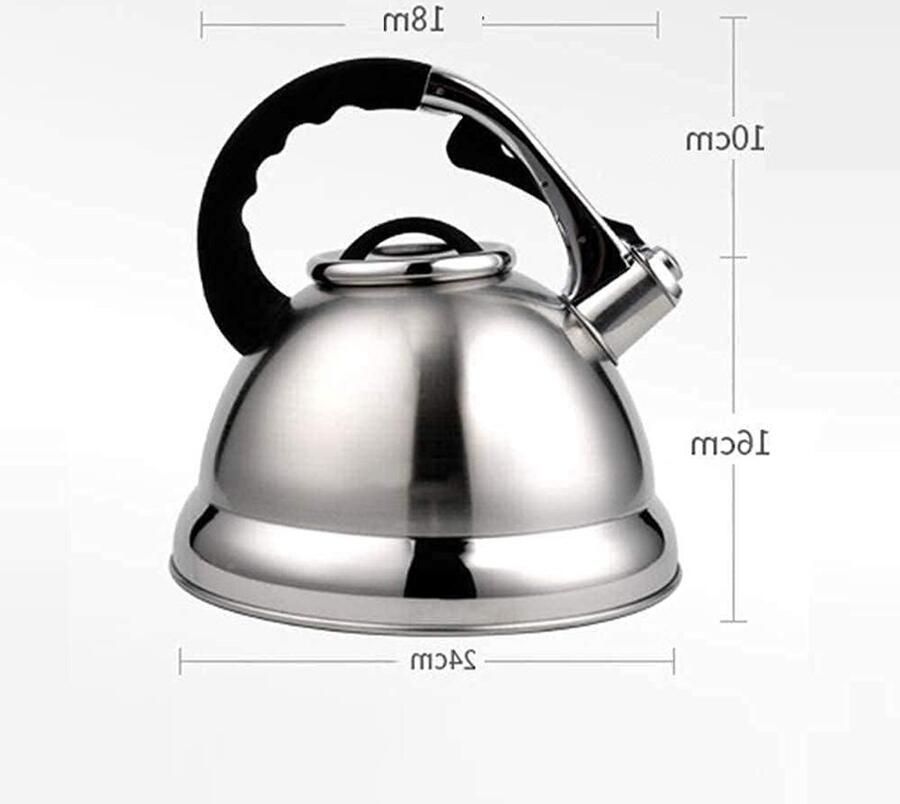Fluitende Theepot Waterkoker RVS Water Koken Snelle Warmtegeleiding 4.2L Zilver