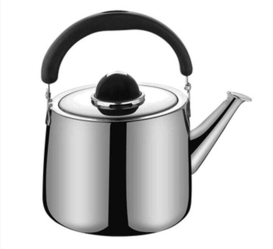 Fluitende Waterkoker Kookketel Roestvrij Staal Water Koken Luid Fluitje 2.5 Liter Zilver