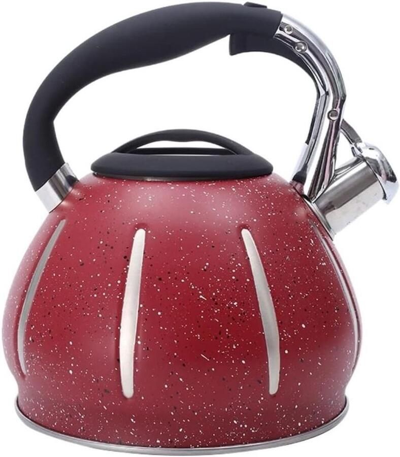 Fluitende Waterkoker Theeketel Fornuis Snel Water Koken Automatisch Fluitje 3 Liter Capaciteit Zilver