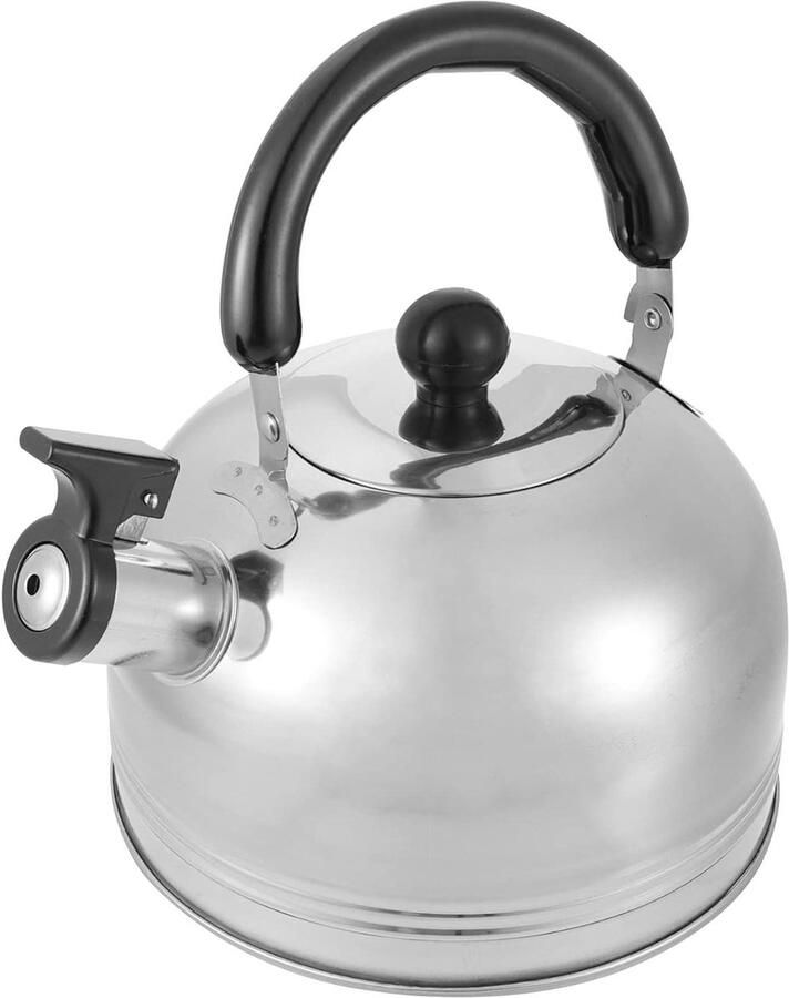 Fluitende Waterkoker Theepot Kookplaat Water Koken Automatisch Fluitapparaat 3L Zilver