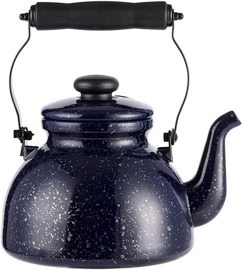 Fluitketel Emaille Theepot Waterkoker Water Koken Gekookt Water Fluitje 25 Liter Melkweg Ster