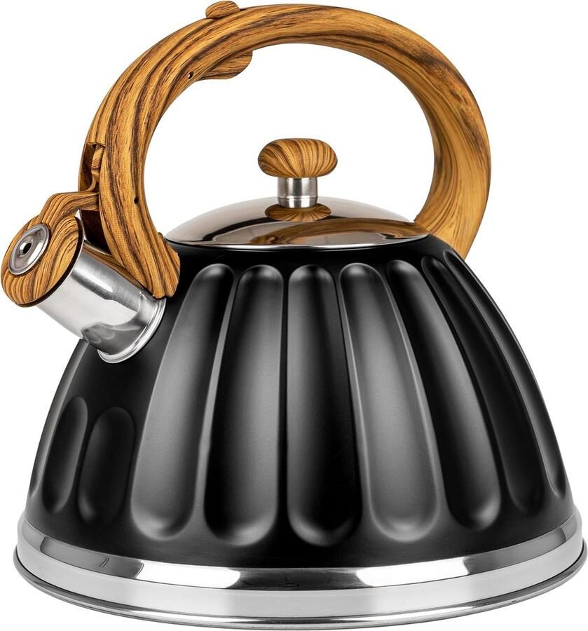 Fluitketel Inductie Waterketel RVS Snel Water Koken Handgreep Koel 3 Liter Inhoud