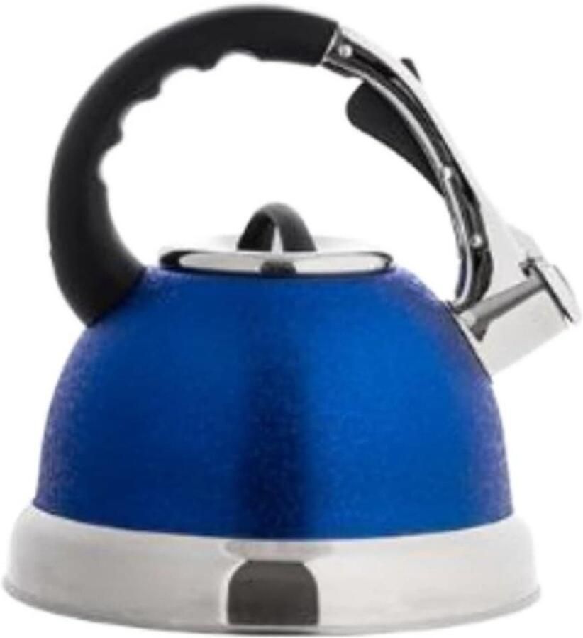 Fluitketel Roestvrij Staal Waterketel Theepot Water Koken Luid Fluit Signaal 3.5 Liter Blauw