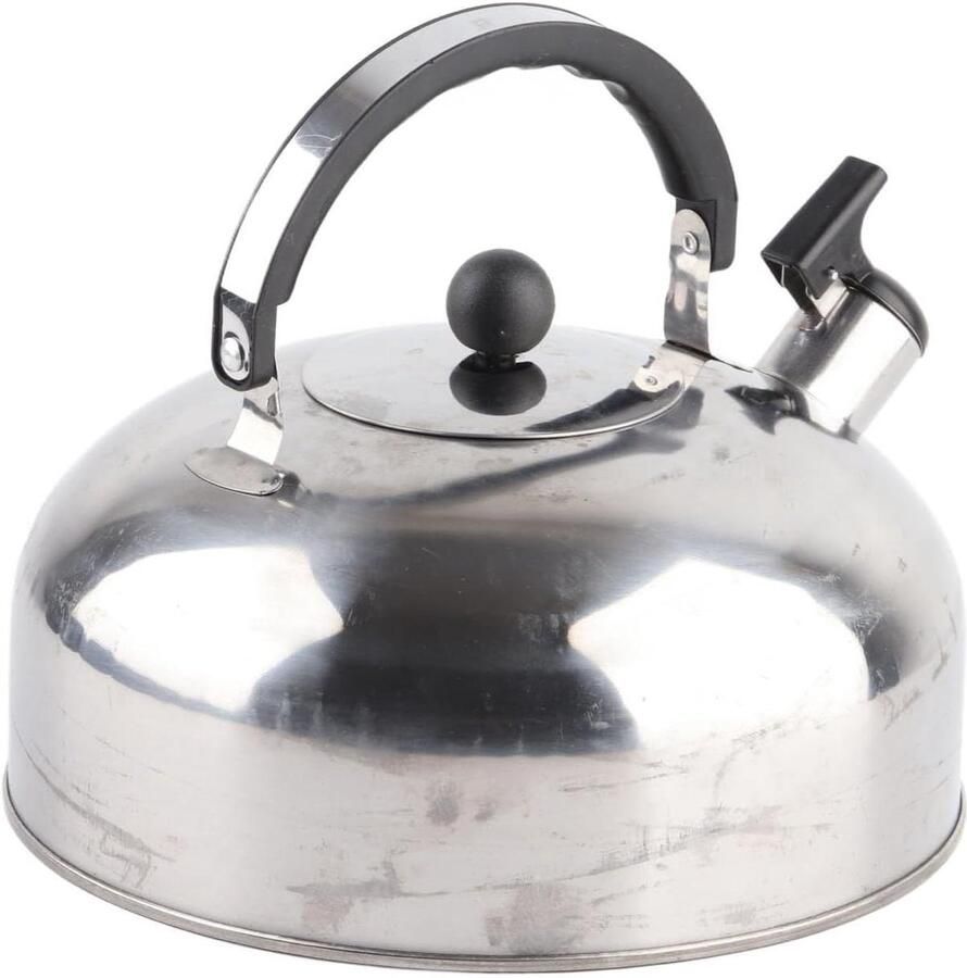 Fluitketel Roestvrijstaal Theeketel Waterkoker Water Koken Snelle Verwarming 3 Liter Zilver