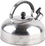 Theeketel Roestvrij Staal Waterkoker Fluitketel Snel Water Koken Anti-verbrandingshandvat 3L Capaciteit Zilver - Thumbnail 1
