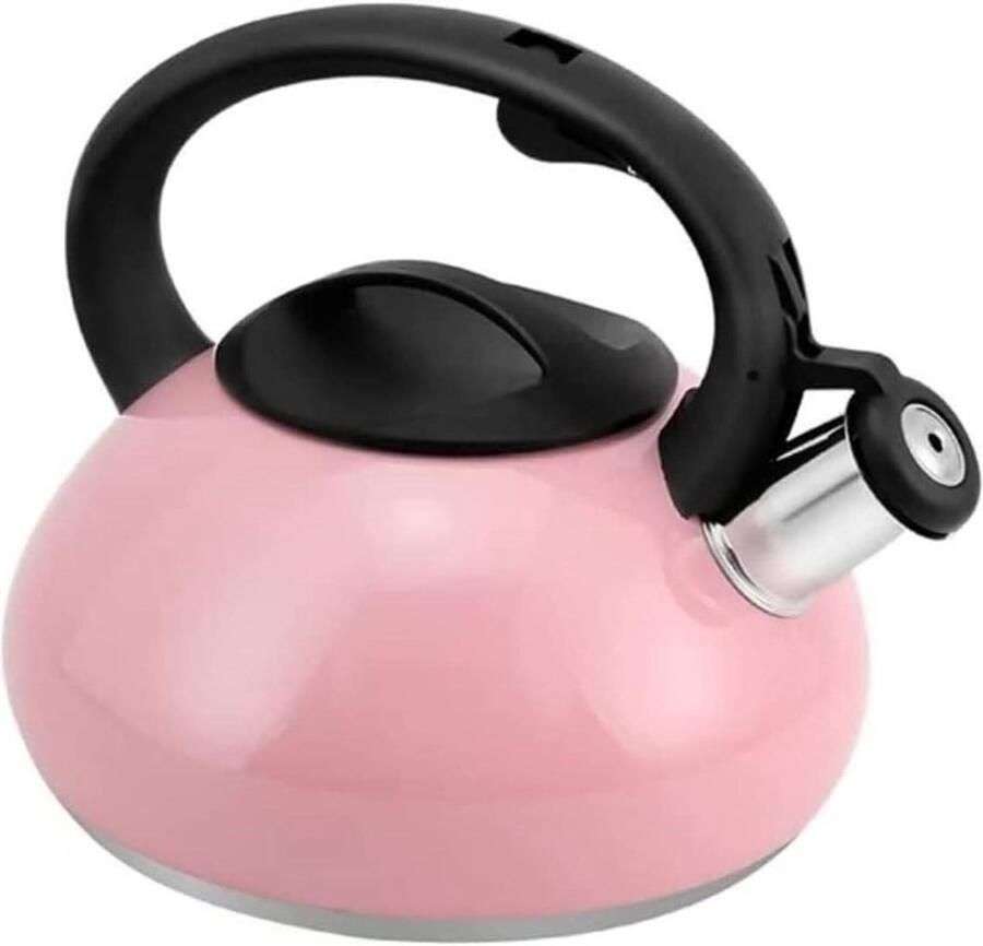Geklokte Waterkoker Theepot Ketel Water Koken Roestvrij Staal 2.5 Liter Roze