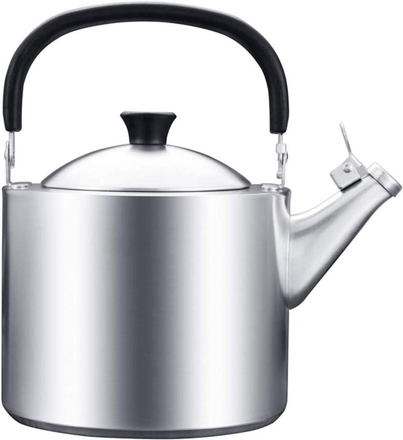 Fluitketel RVS Waterkoker Keuken Water Koken Hitte-verzamelring 3.5L Zilverkleurig