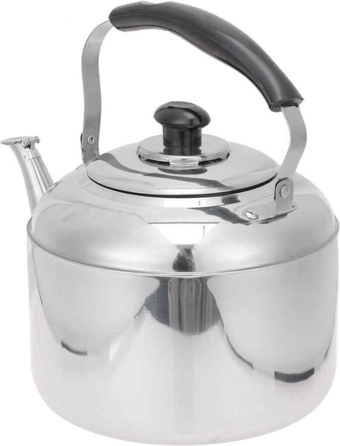 Fluitketel RVS Waterkoker Keuken Water Koken Klassiek Design 4 Liter Zilverkleurig