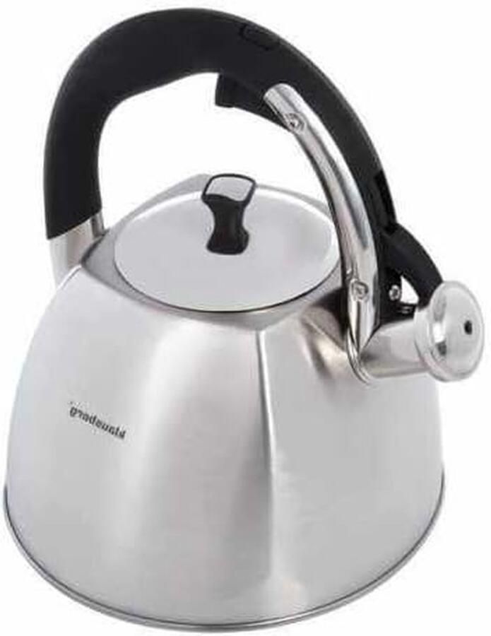 Fluitketel Waterketel Water Koken Alle Warmtebronnen 3 Liter Zilver