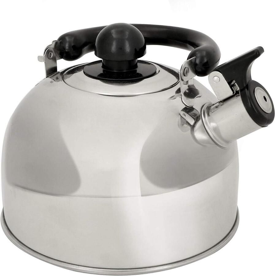 Fluitketel Waterketel Water Koken Met Fluitje 18 Liter Zilver