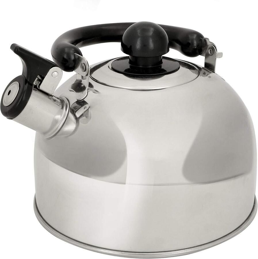 Fluitketel Waterketel Water Koken Met Fluitje 18 Liter Zilver