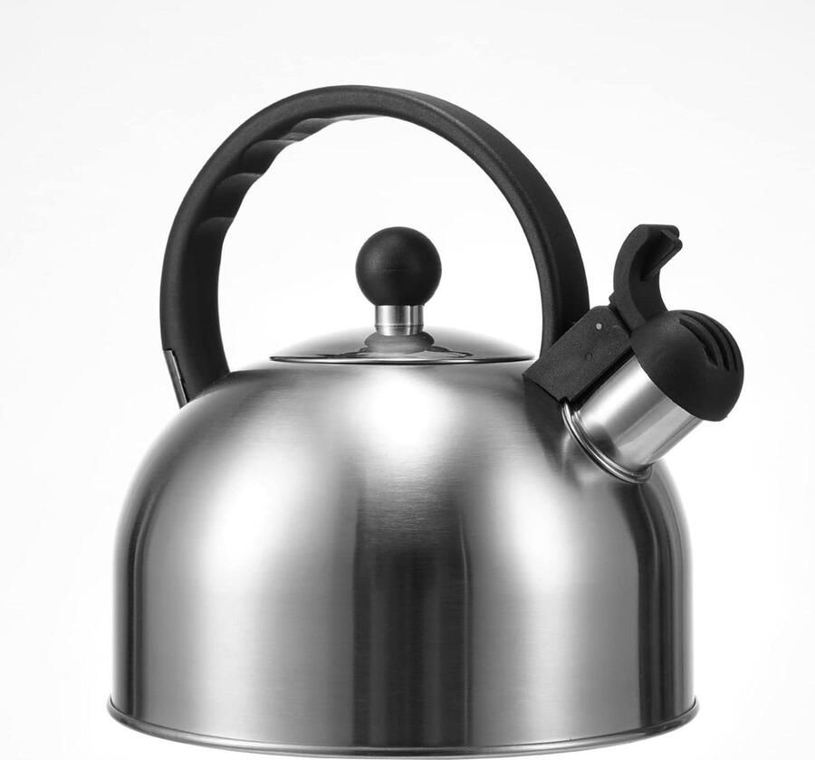 Fluitketel Waterketel Water Koken Voor Alle Warmtebronnen 2.5 Liter Grijs