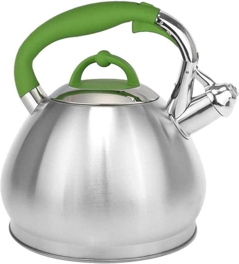 Fluitketel Waterkoker Theeketel Kookplaat Water Koken Veiligheidsfluit 3.4L Groen