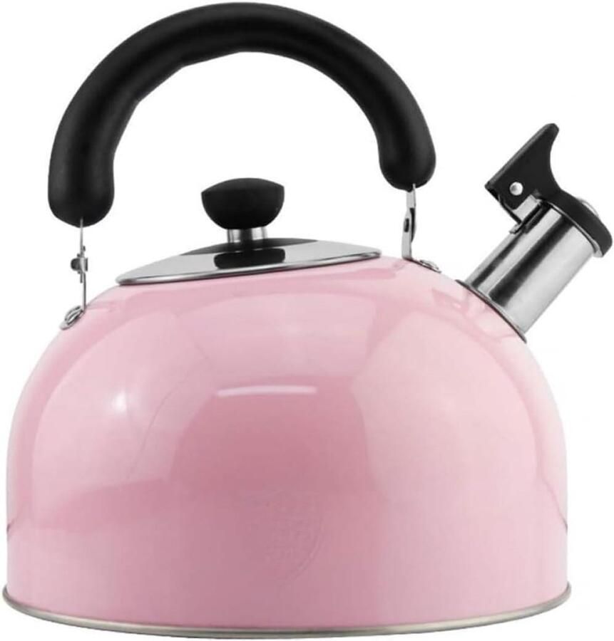 Waterkoker Roestvrij Staal Theepot Kookpan Koken Water Universeel Geschikt 4 Liter Roze