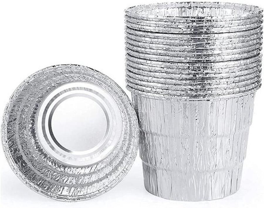 Wegwerp Bakplaat Liners Grill Bakplaat BBQ Schoonhouden Hittebestendig Aluminium 12 Stuks Zilver