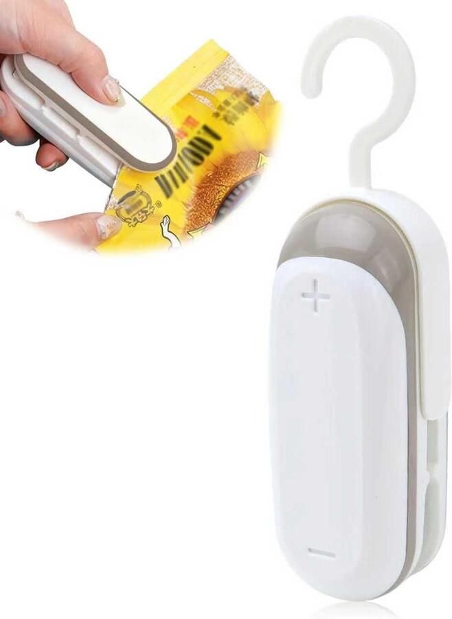 Folie Lasapparaat Zaksealer Snijder Voedsel Vers Houden Dubbele Punt Verbinding 10 cm Grijs