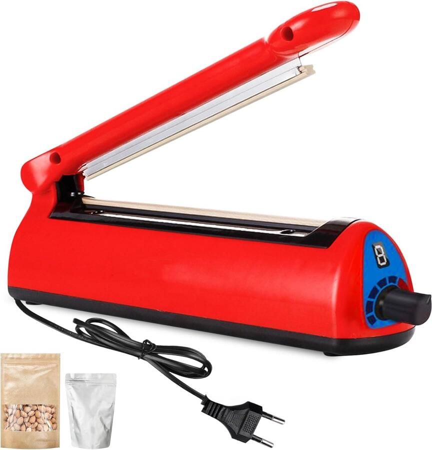 Folielasapparaat 300 mm folielasapparaat impulse Heat Bag Sealer afdichtingsmachine plastic afdichtingsbreedte balklasapparaat voor Mylar PP-zakken