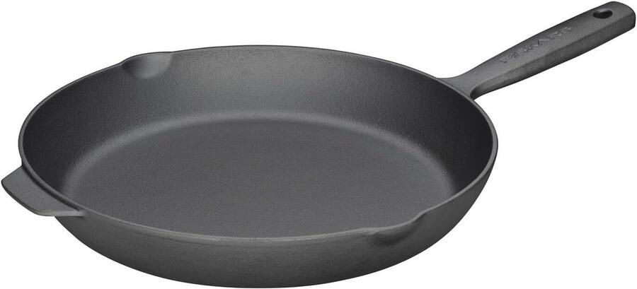 Folken Gietijzeren koekenpan 28 cm Ongecoat Pan voor alle Soorten fornuizen Grill en open Vuur 1075699