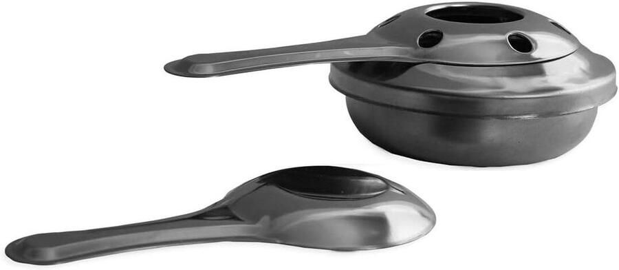 Fondue Brander Warmhoudplaat Gezellig Tafelen Altijd Juiste Temperatuur 18 x 16 cm Zilver