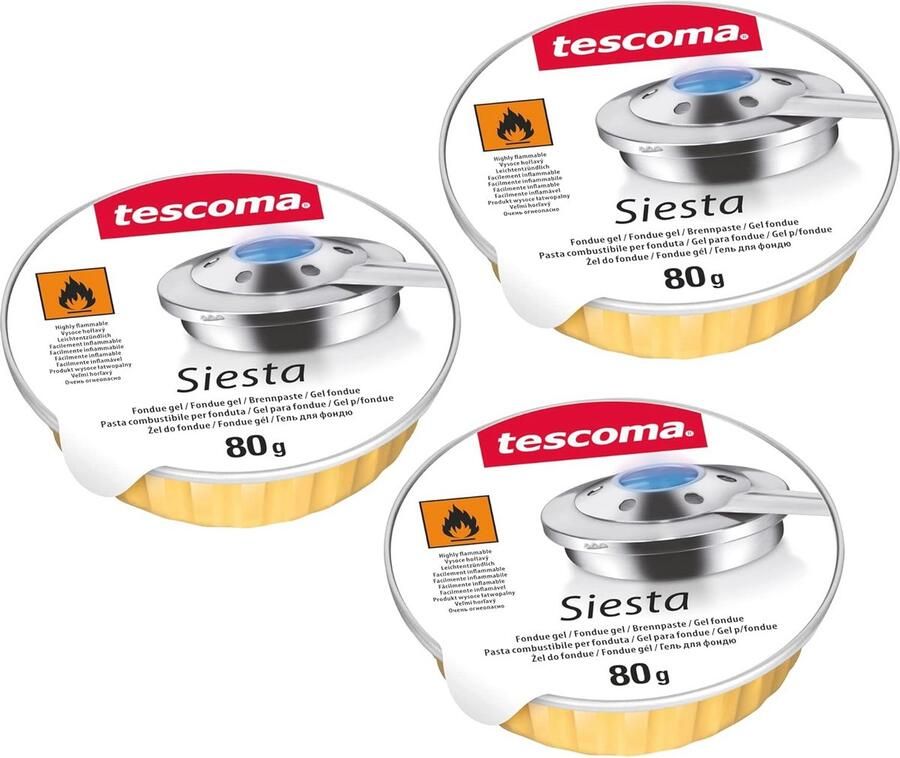Fondue Brandpasta Set 3-delige Set voor Perfecte Fondue