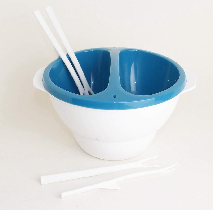 Fondue Schaal Dipschaal Chocolade Fonduen Magnetronbestendig 16.5 cm diameter Blauw