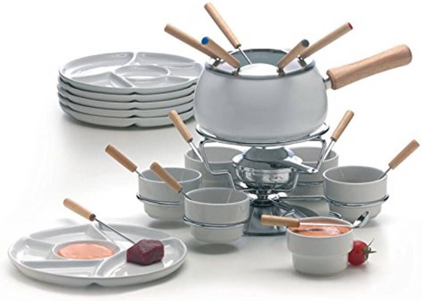 Fondue Set 28-delig Wit - Foto 2