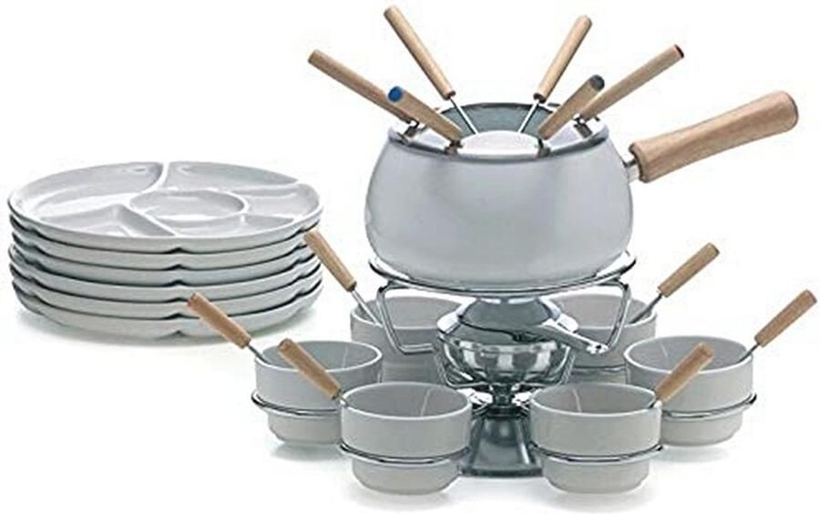 Fondue Set 28-delig Wit - Foto 1