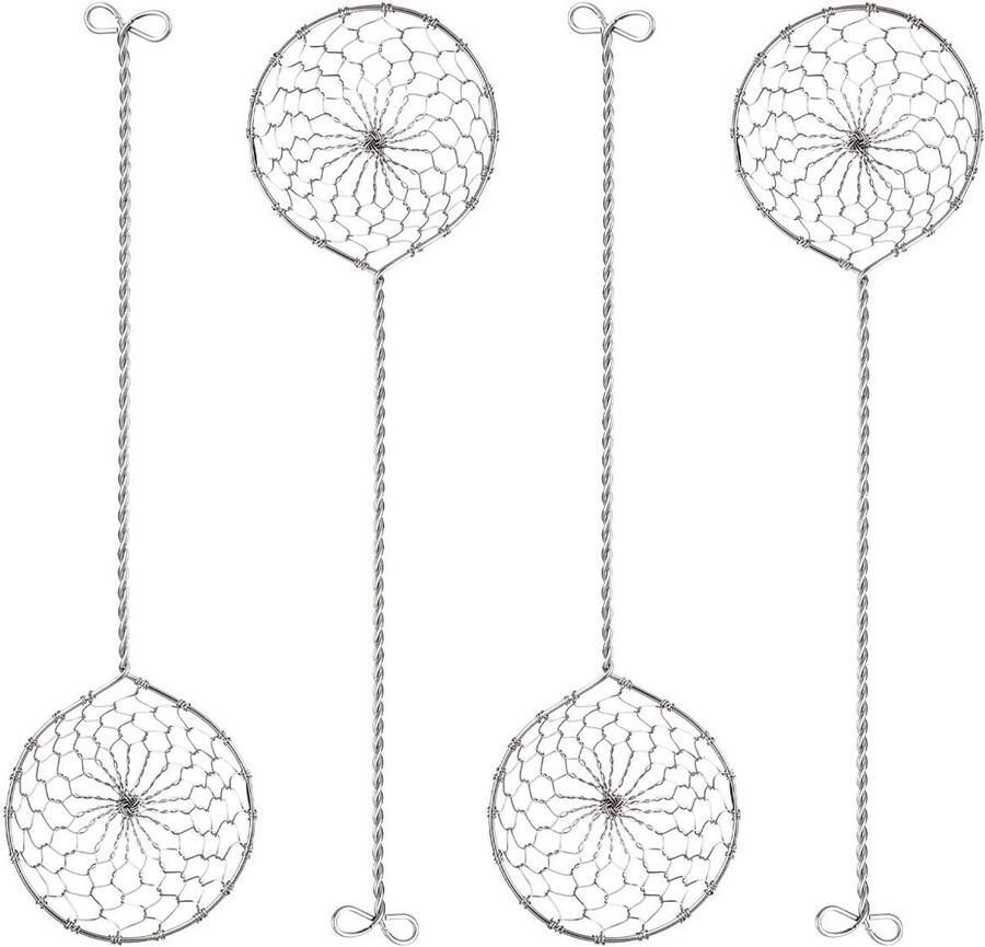 Fondue Strainer Set van 4 RVS Keukenaccessoires