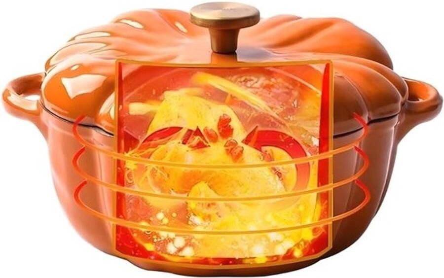 Fonduepan met deksel Design Gietijzeren Emaille Pot Dutch Oven Keukengerei voor Sauteren Bakken Braden Koken Oven Jam Fonds