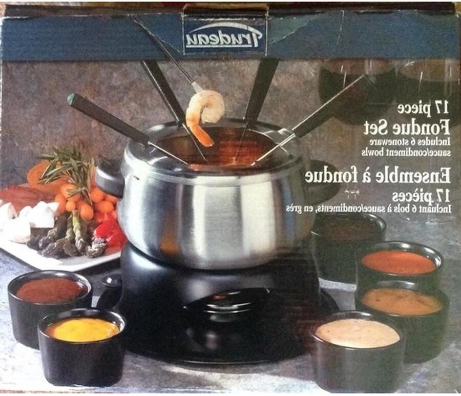 Fondueset Chocoladefondue Set Gezellig Tafelen 17-delig 2.15 kg Wit