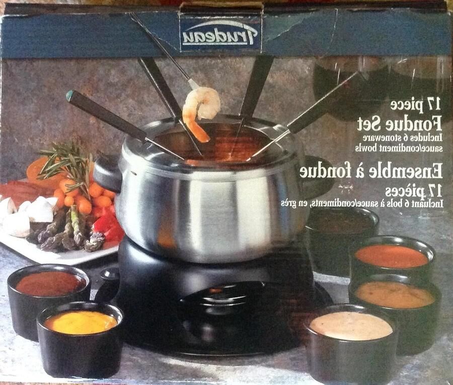 Fondueset Chocoladefondue Set Gezellig Tafelen 17-delig 2.15 kg Wit