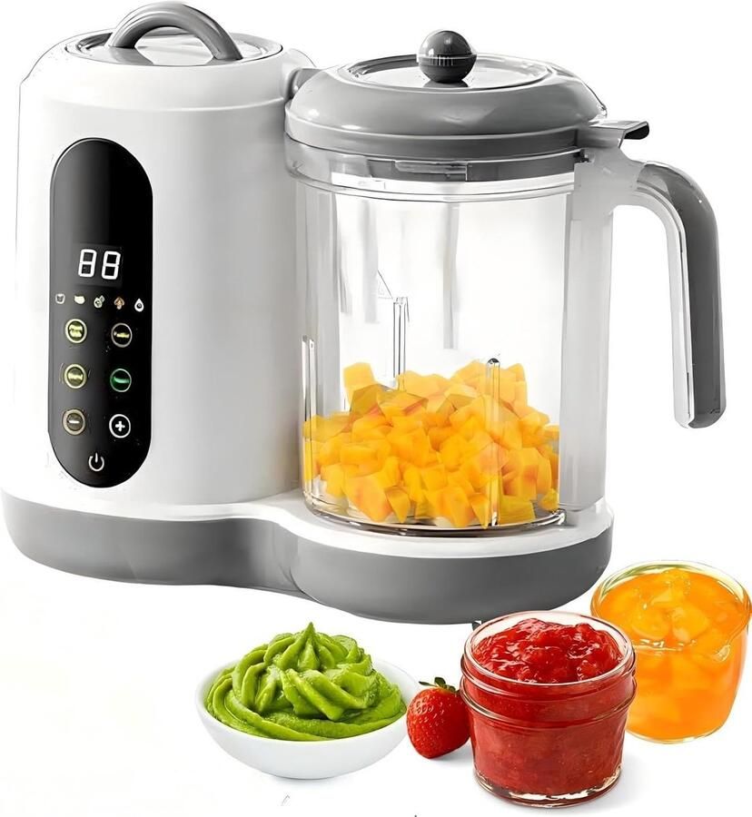 Food Maker Stoomkoker voor baby's 400 ml multifunctioneel met touchscreen en 4 kookvoorinstellingen automatische