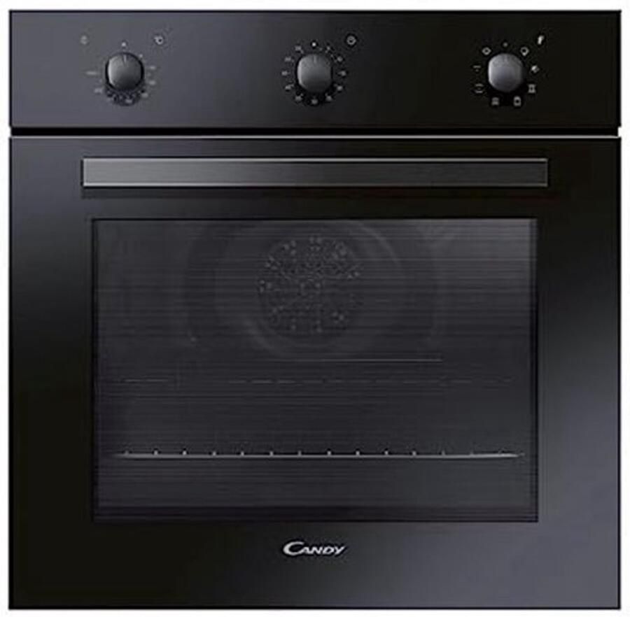 Forno Elettrico Ventilato 65 Liter Zwart elektrische oven met ventilatie voor bakken en koken