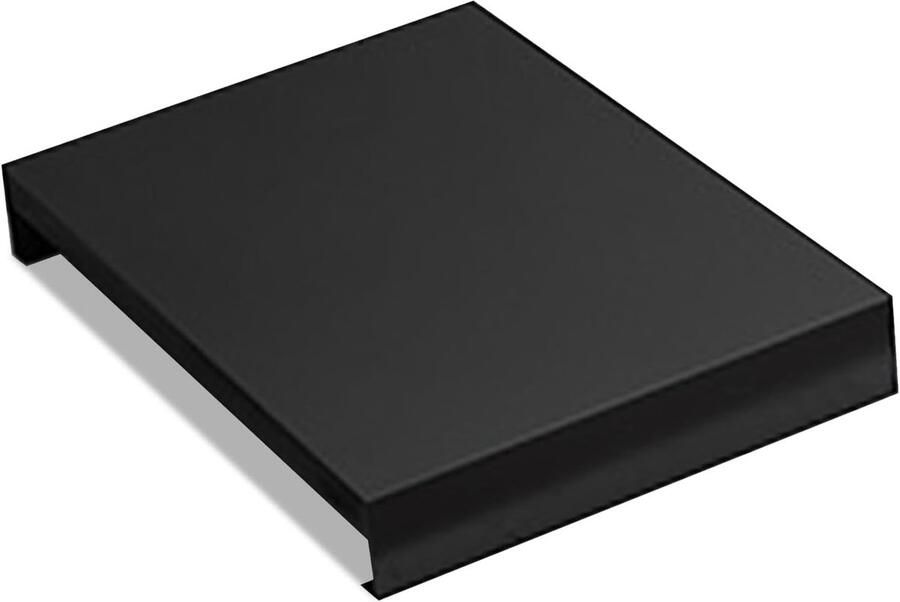 Fornuis Afdekking Kookplaat Beschermer Keuken Werkruimte Roestvrij Staal 40x48 cm Zwart