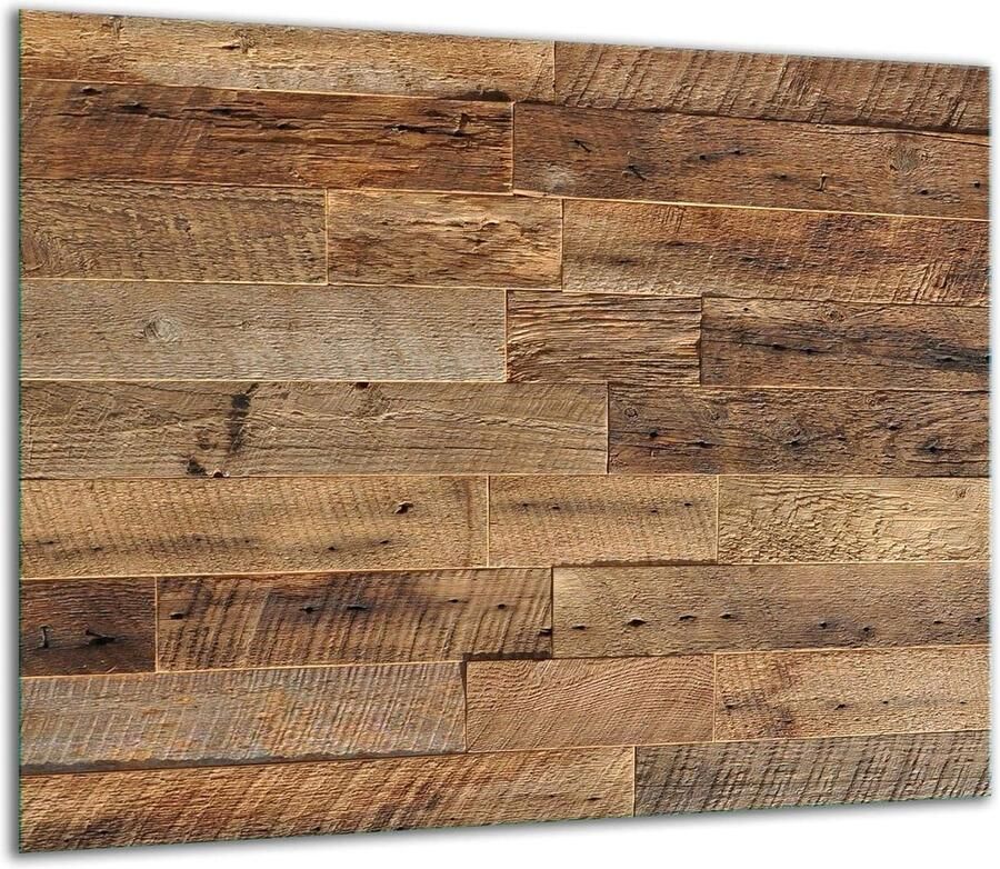 Fornuis Afdekplaat 60 x 52 cm van Glas Kookplaat Bescherming en Decoratieve Snijplank