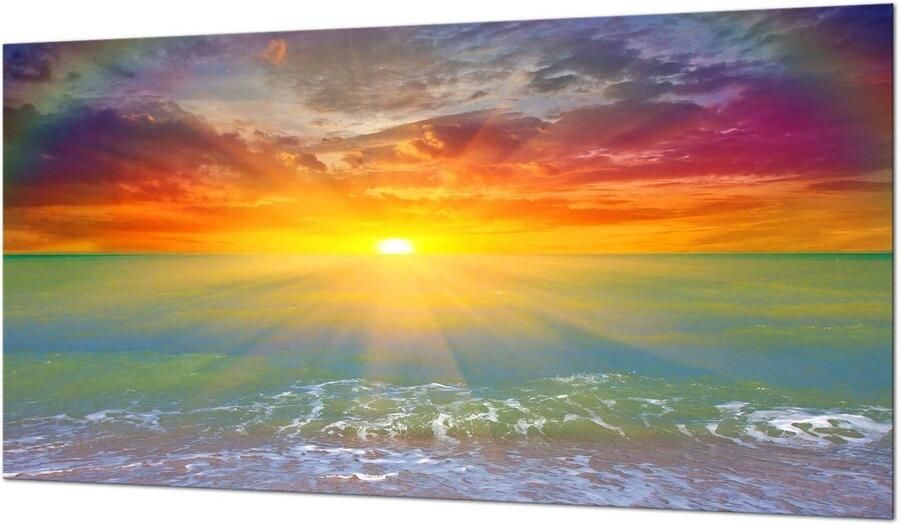 Fornuis afdekplaat Glasplaat kookplaat Keuken decoratie Krasbestendig gehard glas 90 x 52 cm Geel