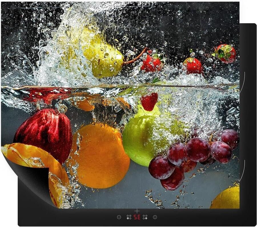 Fornuis Afdekplaat Inductiemat Kookplaat Keuken Beschermen Antislip PVC Materiaal 60 x 52 cm Kleurrijk
