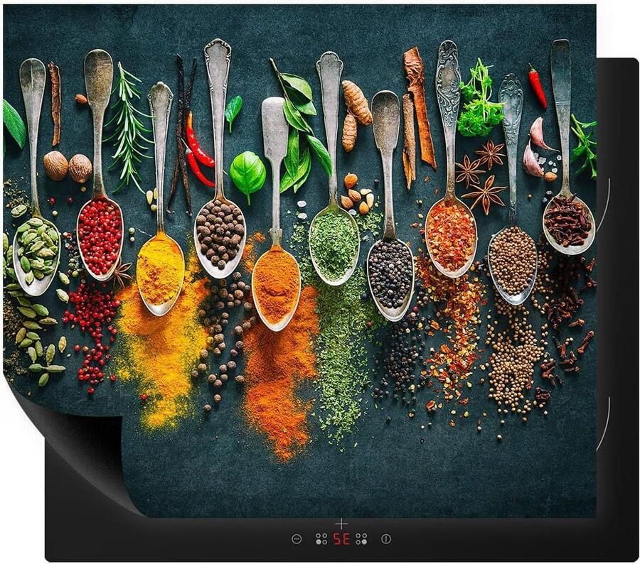 Fornuis Afdekplaat Inductiemat Kookplaat Keuken Beschermen Extra Werkblad 60 x 52 cm Kleurrijk