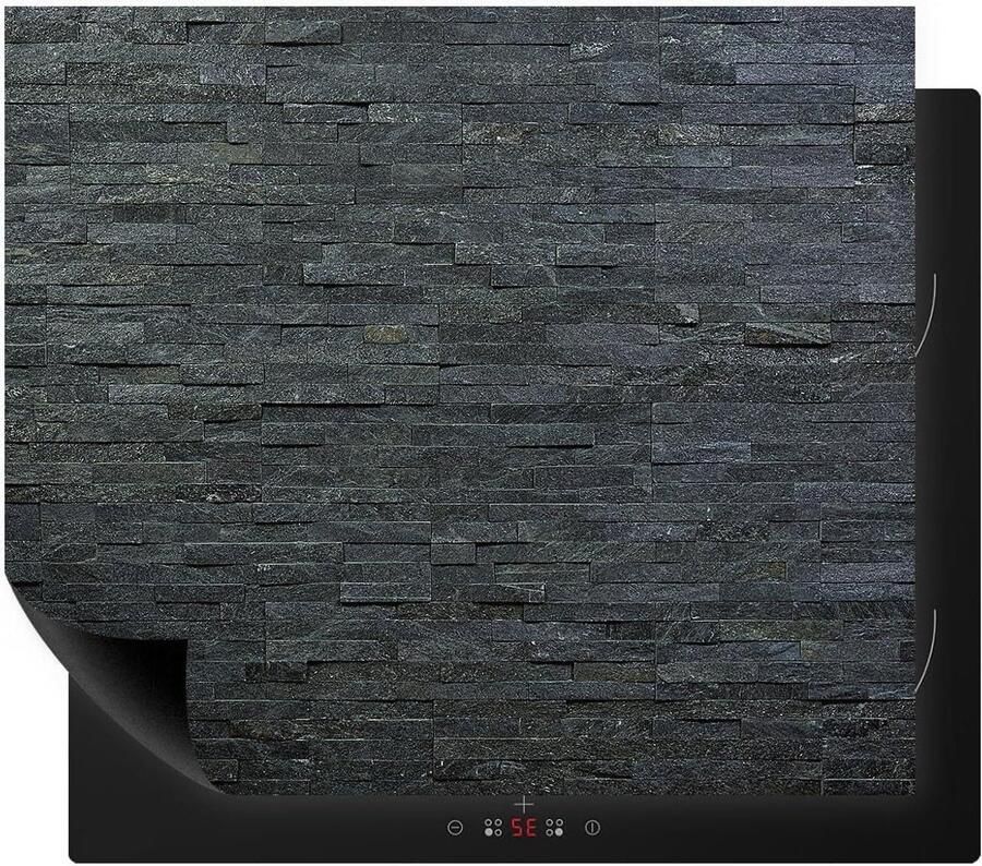 Fornuis afdekplaat Kookplaat beschermer Keuken werkruimte Antislip oppervlak 60 x 52 cm Donkergrijs