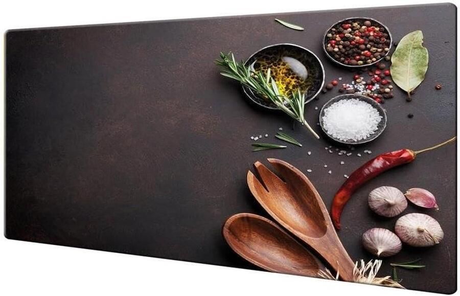 Fornuis Afdekplaat Keramische Deksel Glasplaat Keuken Beschermen Kras en Slagvast 80x52 cm Multicolor