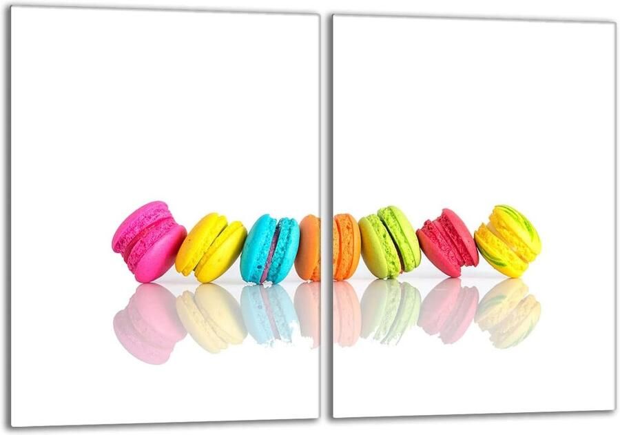 Fornuis afdekplaat Keramische kookplaat bescherming Keuken werkruimte Gehard glas 52x80 cm Kleurrijk