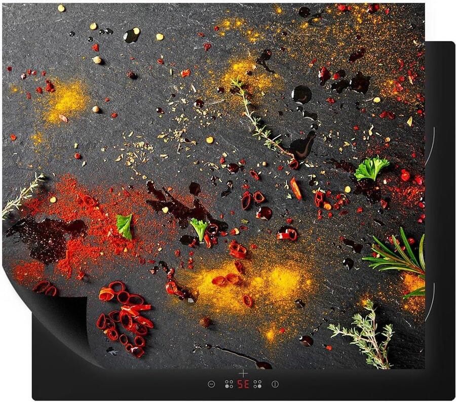 Fornuis Afdekplaat Kookplaat Beschermer Extra Werkruimte Antislip Oppervlak 60 x 52 cm Veelkleurig