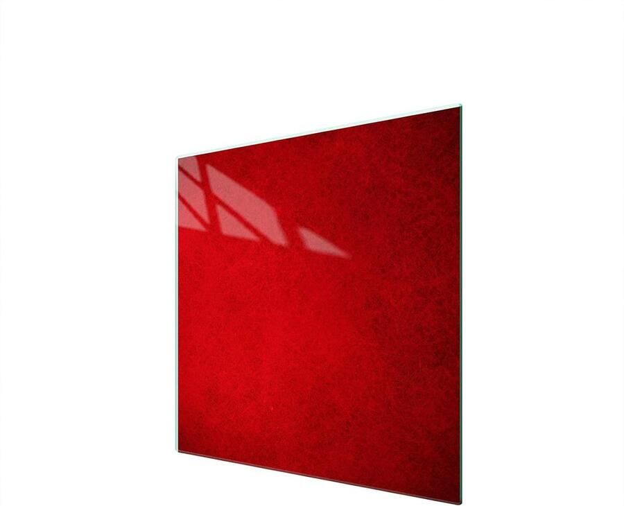 Fornuis Afdekplaat Kookplaat Beschermer Keuken Beschermen Gehard Glas 50 x 52 cm Rood