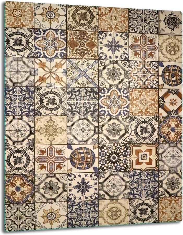 Fornuis Afdekplaat Kookplaat Beschermer Keuken Decoratie Gehard Glas 40 x 52 cm Mozaïek