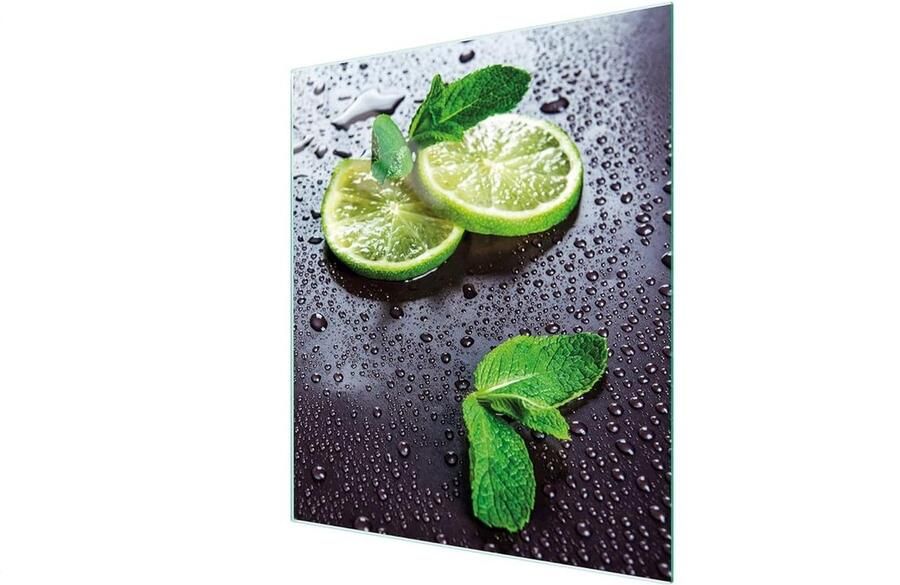 Fornuis Afdekplaat Kookplaat Beschermer Keuken Decoratie Gehard Glas 45 x 52 cm LIME